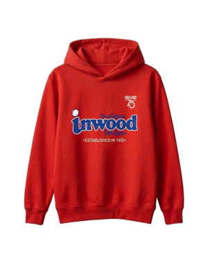 Orange/Blue Letters Hooded Sweatshirt